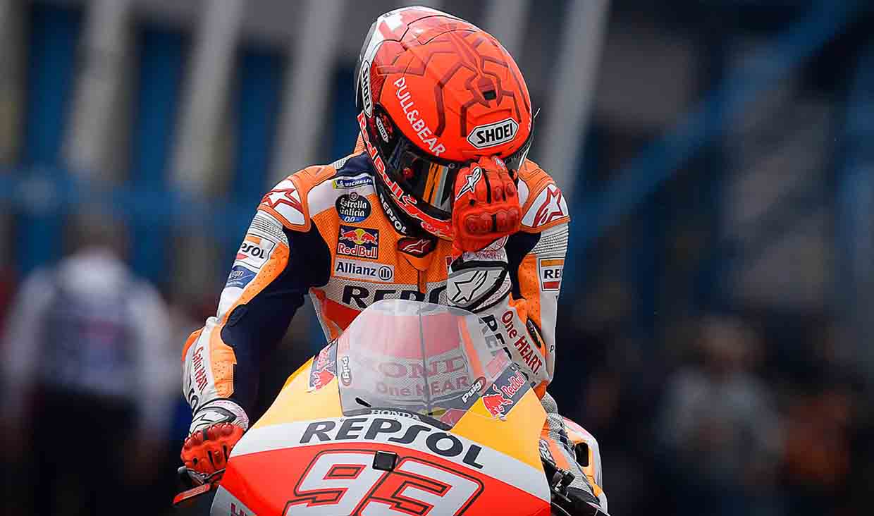 Marquez Jatuh Dan Terjatuh Lagi